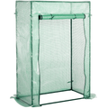 Compact Mini Greenhouse, Steel, Roll-up Door, 100x50x150cm Outsunny