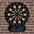 HOMCOM LED Dartboard Electronic Scoreboard 8 Players 27 Games Family Fun w/ 12 Darts 30 Heads Home Office Classic Game Homcom