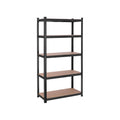 Black Shed Storage Shelves 90x40x180cm by Songmics Songmics