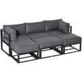 Stylish Garden Daybed Sofa Set with Coffee Table Outsunny