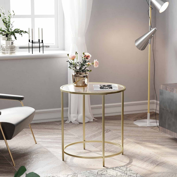 Vasagle Gold Round Side Table