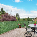 Artificial Leaf Hedge Screen, 3M x 1M, Outdoor/Indoor, Green Outsunny