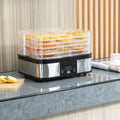 Food Dehydrator, 5-Tier, 245W, Stainless Steel, Silver Homcom