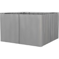 Sides For Gazebo, 4 Panels, Fits Most 3x3m Gazebos, Grey Outsunny