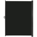 Outsunny 3 x 2m Retractable Sun Side Awning Screen Fence Patio Garden Wall Balcony Screening Panel Outdoor Blind Privacy Divider, Black Outsunny