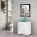 Under Sink Bathroom Cabinet, 60L x 30W x 60H cm, White Kleankin