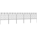 5Pc Black Garden Animal Barrier Fence Outsunny