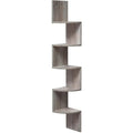 Grey Wall Mounted Corner Shelves by Vasagle - Perfect for smaller rooms with limited floor space