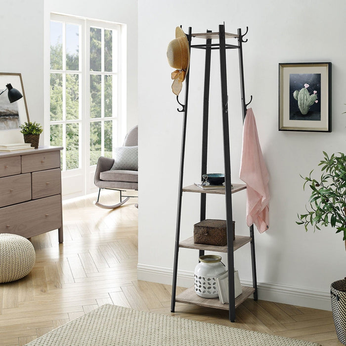 Vasagle Coat Stand Hall Tree With Shelves