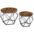 Geometric Coffee Table by Vasagle (Set of 2) - Perfect for living rooms