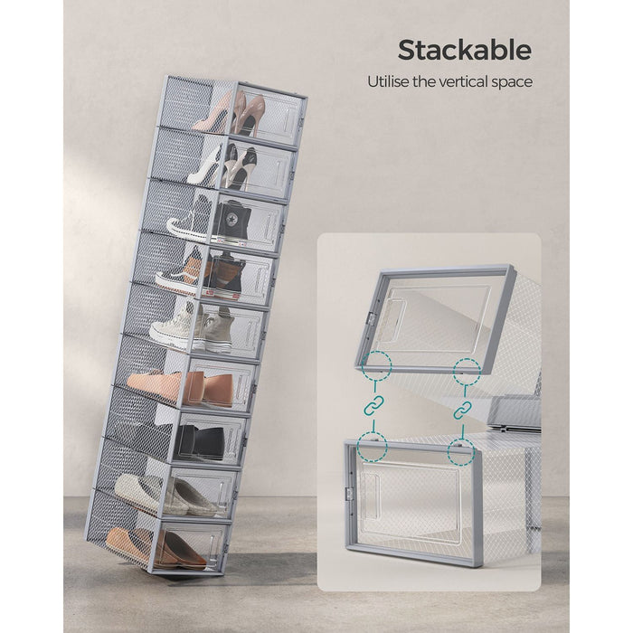 Stackable Shoe Organisers (Pack of 18)