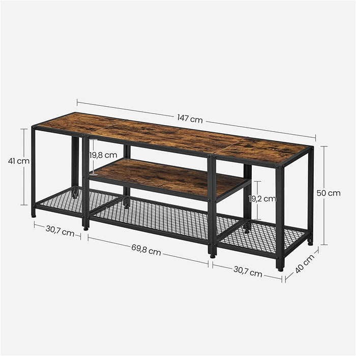 Vasagle TV Stand With Shelves (Up to 65" TVs)