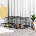 DIY Pet Play Pen, Metal Fence with Door, 22 Pieces Pawhut