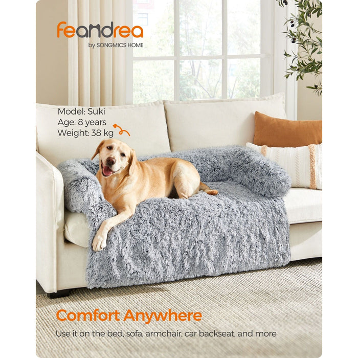 Feandrea Dog Beds For Large Dogs Washable, Grey, 122x95cm