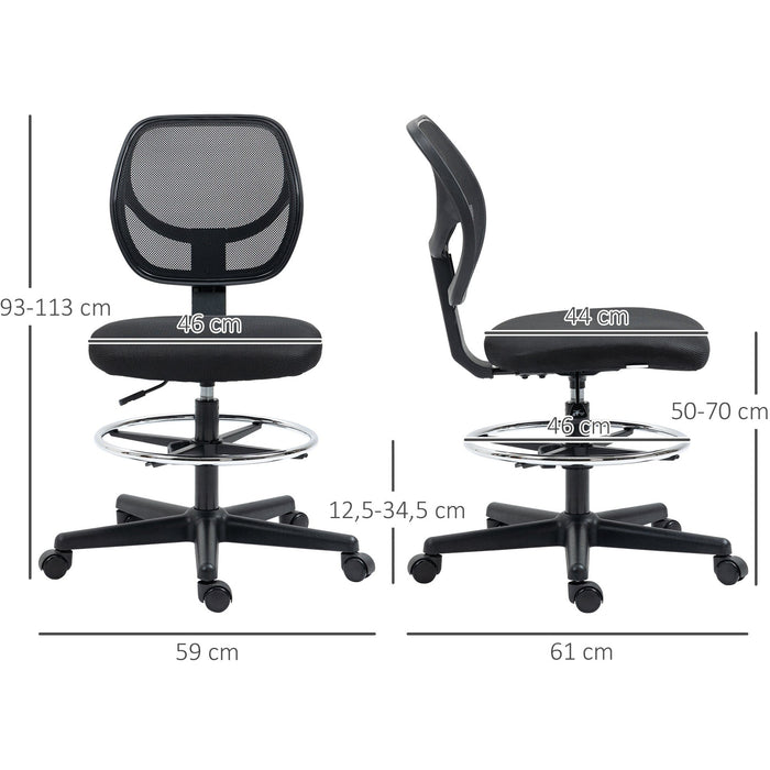 Mesh Standing Desk Chair Black