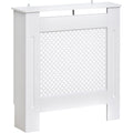 Wooden Radiator Cover, Diamond Design, L78 x W19 x H82 cm Homcom
