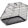 PawHut Foldable Metal Dog Transport Crate - 77x47x55cm PawHut