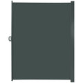 Outsunny 3 x 2m Retractable Sun Side Awning Screen Fence Patio Garden Wall Balcony Screening Panel Outdoor Blind Privacy Divider, Dark Grey Outsunny