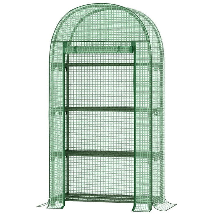 Stylish Mini Greenhouse With Arched Top