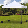 Weights For Gazebo Legs, Sand/Water Filled, 4 PCs Set, Black Outsunny