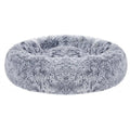 Grey Dog Bed with Soft Plush Cushion by Feandrea