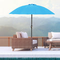 Round Patio Parasol, 2.5m, Tilt Crank, 18 Ribs Outsunny