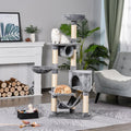 150CM Cat Tree Condo, Multi-level, Toys, Scratching Posts Pawhut