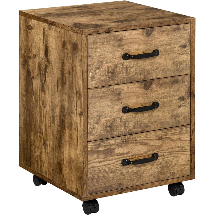 File Cabinet on Wheels, Industrial Style