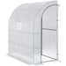 White Walk In Lean To Greenhouse 