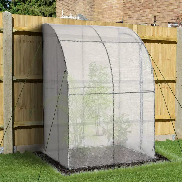 Walk In Lean To Greenhouse White