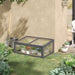 Wooden Cold Frame Greenhouse Grey