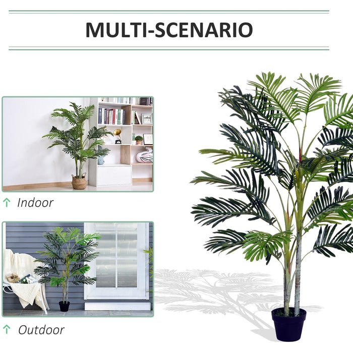 5ft Artificial Palm Tree, Indoor, Green Plant, Home/Office
