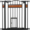 Pet Safety Gate with Door (74-80cm) Pawhut