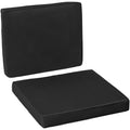 Waterproof Outdoor Chair Cusions, Black (52x46x7cm) Outsunny
