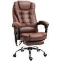 Heated 6-Point Massage Chair Brown Vinsetto