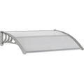 Outsunny Door Canopy, Clear, 100 x 80cm Outsunny