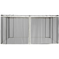 Mosquito Net Gazebo 10x13, Black Outsunny
