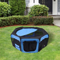 Fabric Pet Play Pen, 8-Panel Mesh, D90xH41cm, Outdoor Use Pawhut