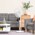 54'' Oscillating Pedestal Fan, Black/White Homcom