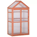 Greenhouse Cold Frame, Shelves, Double Doors, 80x47x138cm Outsunny