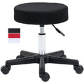 Black Salon Stool with Hydraulic Adjustable Height Homcom