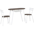 Small Dining Table and 2 Chairs Homcom