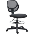 Mesh Standing Desk Chair Black Vinsetto