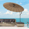 3m Shanghai Cantilever Parasol - Crank Handle, 18 Ribs Outsunny