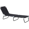 Folding Sun Lounger, 5 Point Adjustable Back Outsunny