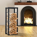 Tall Metal Firewood Log Holder, Indoor/Outdoor, Rust-Resistant Homcom