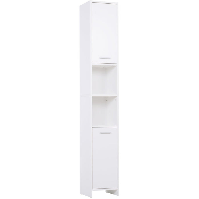 Tall Slim Bathroom Storage Cabinet, White