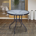 Garden Table With Parasol Hole, 80cm Outsunny