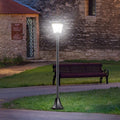 Solar Lamp Post, IP44, L18xW18xH160cm, Black Outsunny