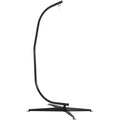 Outsunny Hanging Hammock Stand Hammock Chair Stand C Stand Steel Heavy Duty Stand for Air Porch Swing Chair Indoor Outdoor (Only Construction) Outsunny